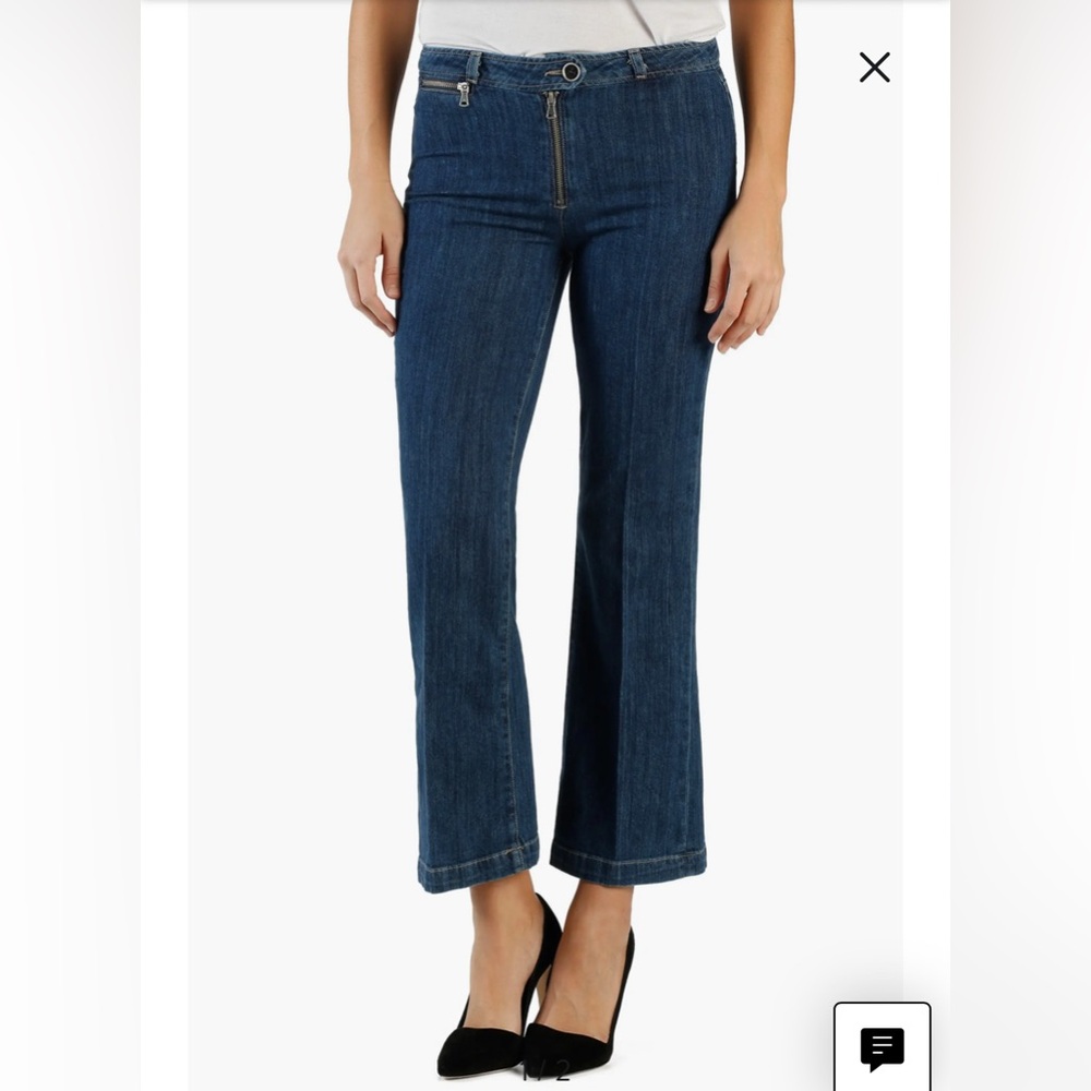 Paige Denim 'Milo' High Rise Crop Flare Jeans